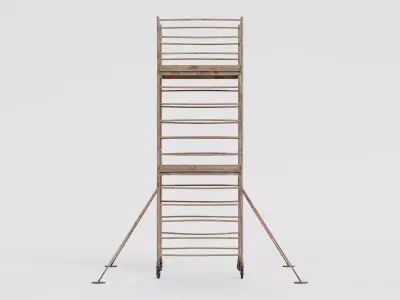 -Old Scaffolding V4- 3D model