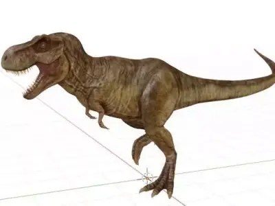 Dinosaur Model  Low-poly 3D model