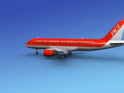 Airbus A320 Air Charter Intl 2 3D model