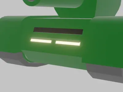 T-1 Tank Low-poly 3D model