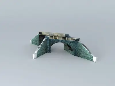 Eco Rail TrackAngle Bridge 3 Dummy Old Steam Days Free 3D model