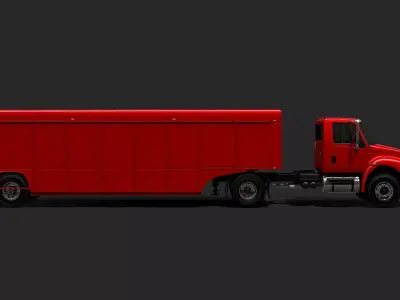 Beverage Truck Trailer 3D model