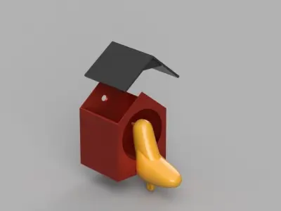 SIMPLE BIRDHOUSE KEY HOLDER Free 3D print model