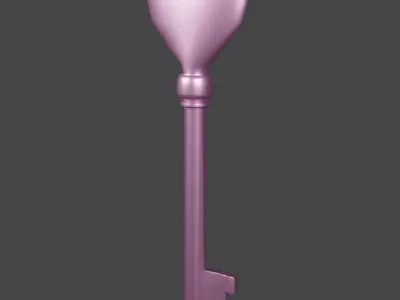 Heart Key 3D model