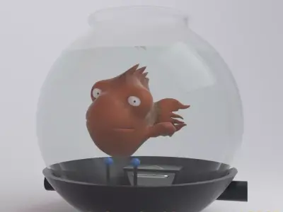 Mechanical fish 3D model