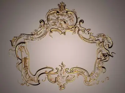 Rococo ornament 3D model