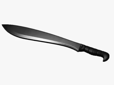 Machete Kukri Free low-poly 3D model