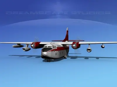 Fairchild C-123K Provider V12 3D model