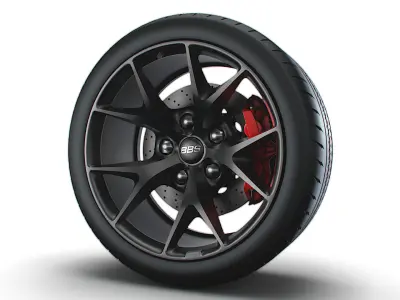 BBS SR wheel 3D model
