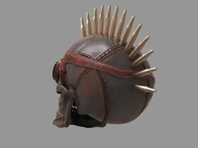 Steampunk Skull 3D model