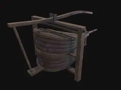 Medieval Bellows Low-poly 3D model purchase