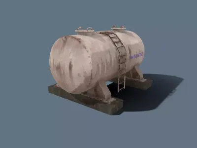 Fuel Tank Free low-poly 3D model