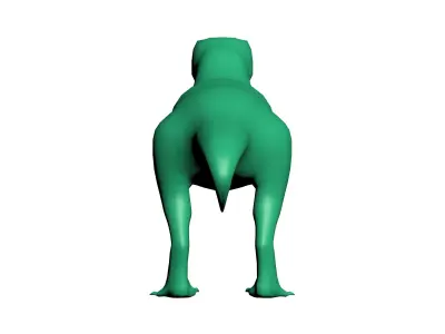 T REX LOW POLY dog Low-poly 3D model