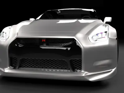 Nissan gtr R35  Free 3D model