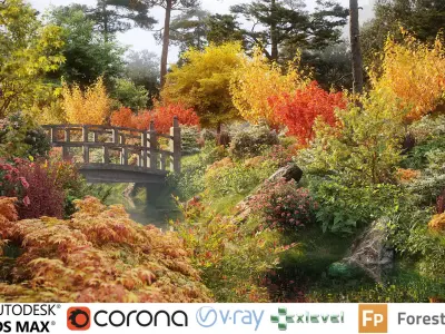  Japanese plants - Include GrowFX and Mesh file 