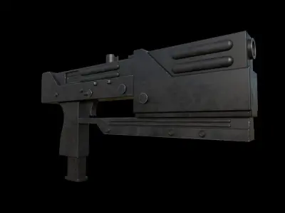 Blade 1998 Mac11 Sub Machine gun Low-poly 3D model