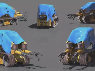 Service Robot 3D model buy