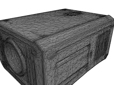 SciFi Industrial Projector Low-poly 3D model