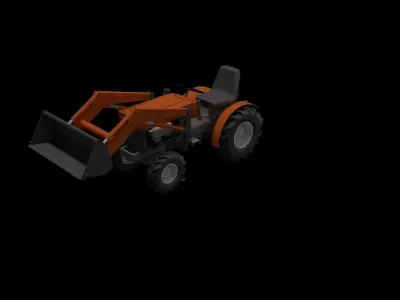Tractor Kubota- Farm 3D model