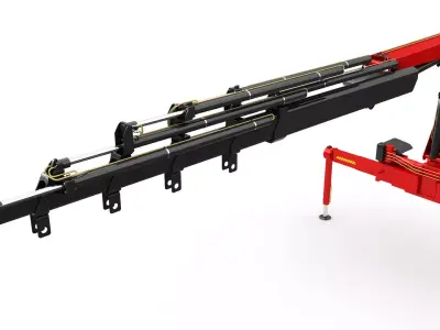 loader crane 3D model by TruckArt