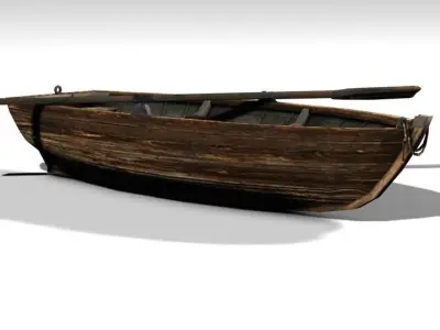 Boat and blade 3D model