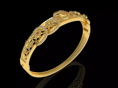 Art Deco Bracelet 40 3D print model