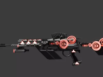 MODEL 3D SK A 41 Pin Gun  3D model