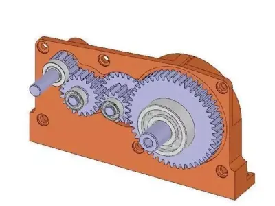 13 6 Gearbox Free 3D model