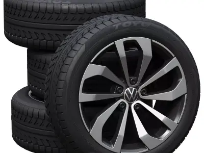 Volkswagen wheels 3D model by zifir3d from CGTrader