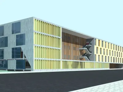 Office Building 3D model 32