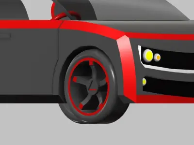 A Muscular Coupe Free 3D model