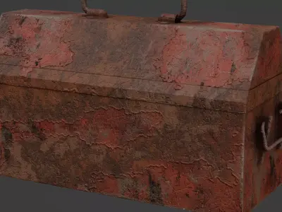 Vintage Toolbox Game Ready Model Low-poly 3D model