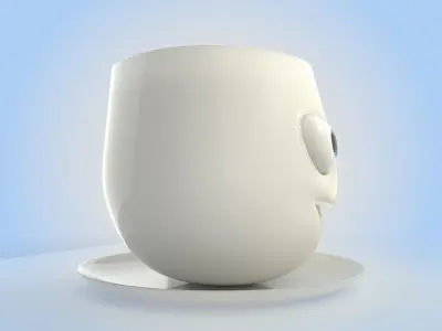 Cartoon Cup 3D model