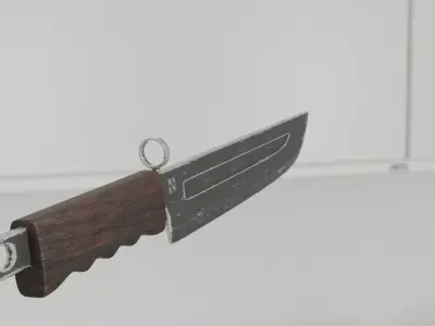 Bayonet knife army Free low-poly 3D model