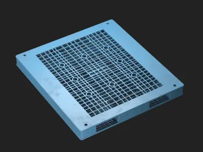 Plastic pallet 01 Low-poly 3D model