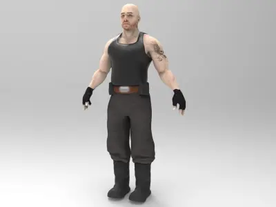 Mercenary Mk7 Low-poly 3D model