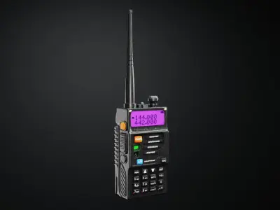 Baofeng Walkie-Talkie RAW Scan Transceptor de RAdio  3D model