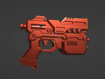 scifi gun game asset  3D model