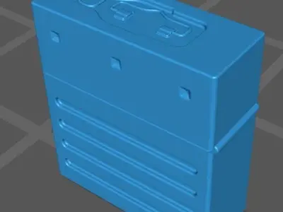 3d printable old military ammo box 3D print model