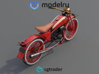 Touring Motorcycle 3D model purchase