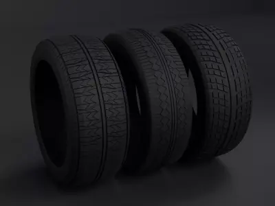 Tire Pack Blender 3D model