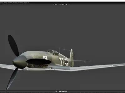Heinkel He 100 Free 3D model