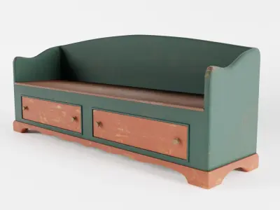 Old Settle Bench 3D model