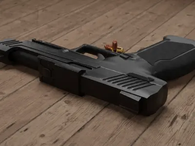Pistol - TX22 Free low-poly 3D model