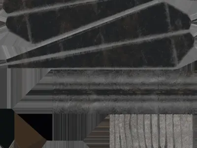 kunai ninja weapon Low-poly 3D model purchase
