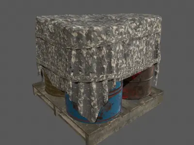 Military Material Low-poly 3D model buy