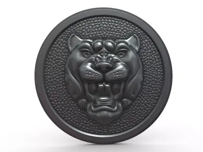 Jaguar Logo 3D model by 3dlogoman