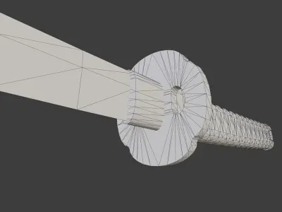 Katana of a Samurai  Low-poly 3D model