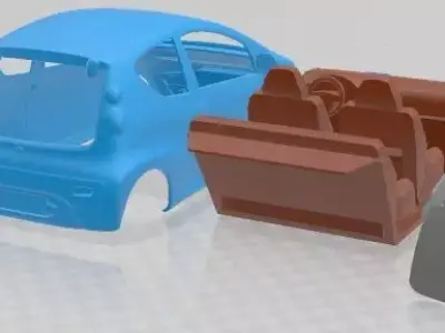 Peugeot 107 2013 Printable Car  3D print model