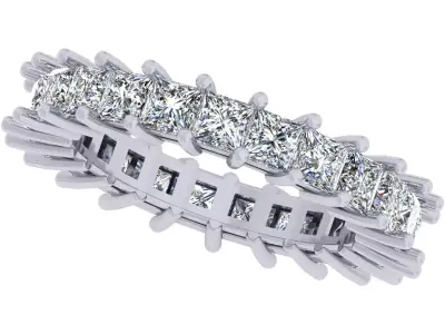 Princess Stone Eternity Band 3D print model purchase